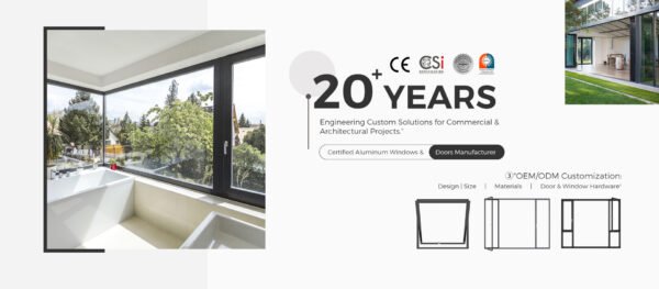 Aluminum window and sliding door product overview