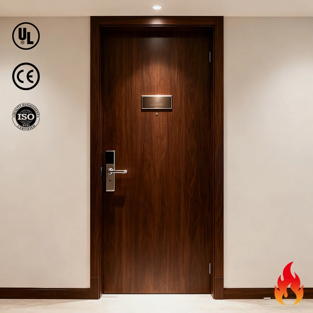 Wooden fire-rated door