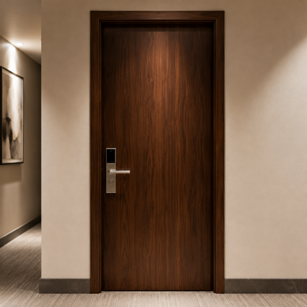 Wood fire door for hotel and apartment projects