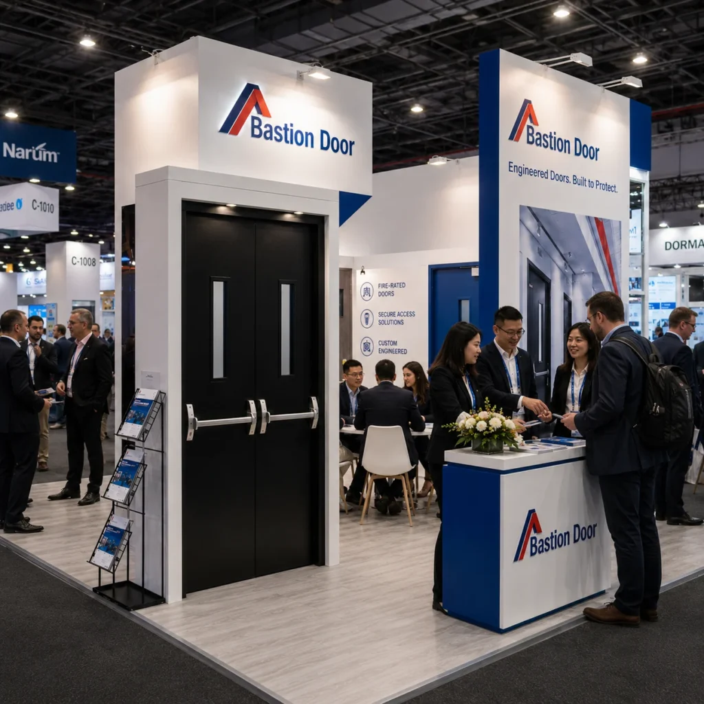 Bastion Door exhibition booth and product display